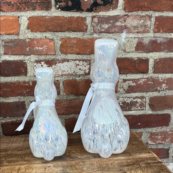 Iridescent Ceramic Bunny Figurines - Picture 4 of 15